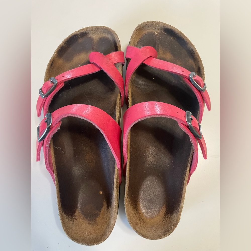 Birkenstock Mayari Pink Toe Loop Sandals Women's Size 39 US 8